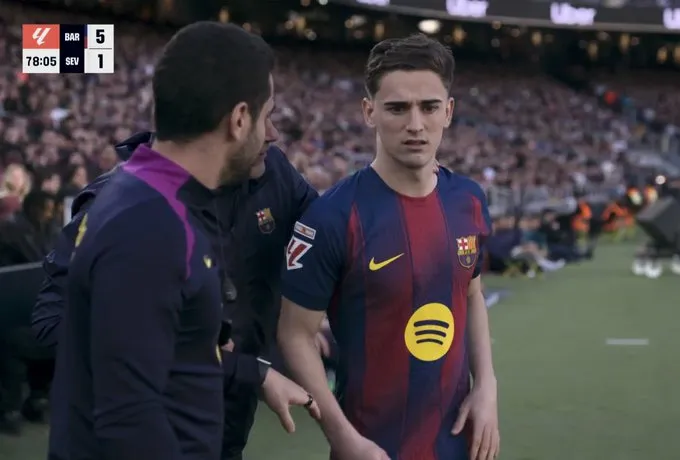 世俱杯官网-替补登场，加维去年8月24日后首次代表巴萨出战正式比赛